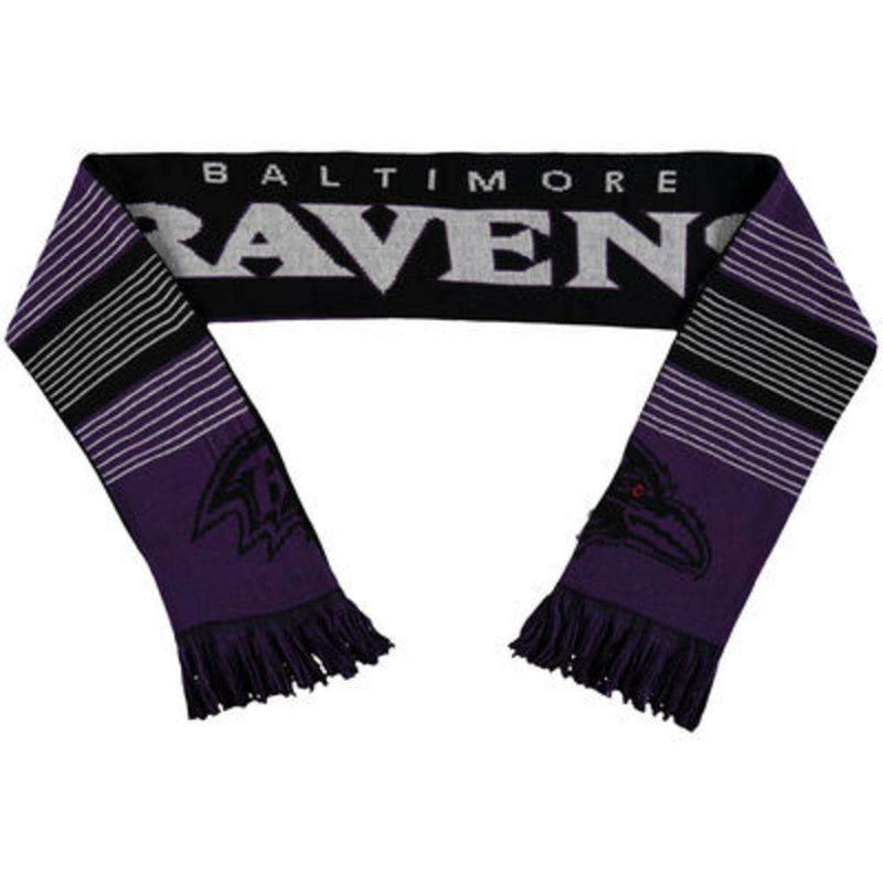 Baltimore Ravens Reversible Split Logo Scarf-Scarves-JadeMoghul Inc.