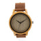 Bamboo Wood Quartz Watch With Scale Soft Leather Straps-No dials-JadeMoghul Inc.