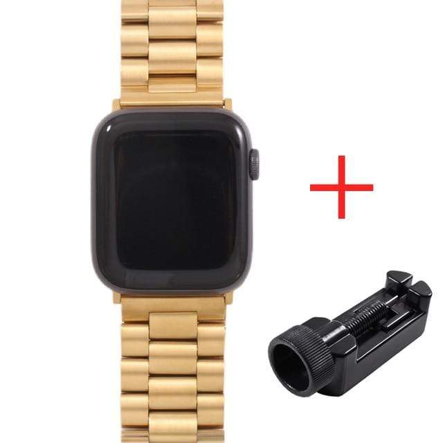 Band For Apple Watch6 5 4 3 2 1 42mm 38mm 40MM 44MM Metal Stainless Steel Watchband Bracelet Strap for iWatch Series accessories JadeMoghul Inc. 