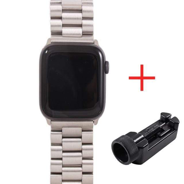 Band For Apple Watch6 5 4 3 2 1 42mm 38mm 40MM 44MM Metal Stainless Steel Watchband Bracelet Strap for iWatch Series accessories JadeMoghul Inc. 