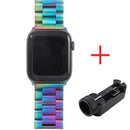 Band For Apple Watch6 5 4 3 2 1 42mm 38mm 40MM 44MM Metal Stainless Steel Watchband Bracelet Strap for iWatch Series accessories JadeMoghul Inc. 
