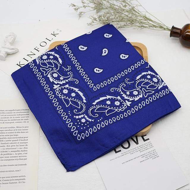 Bandana kerchief Unisex Hip Hop Black Hair Band Neck Scarf Sports Headwear Wrist Wraps Head Square Scarves Print Handkerchief AExp