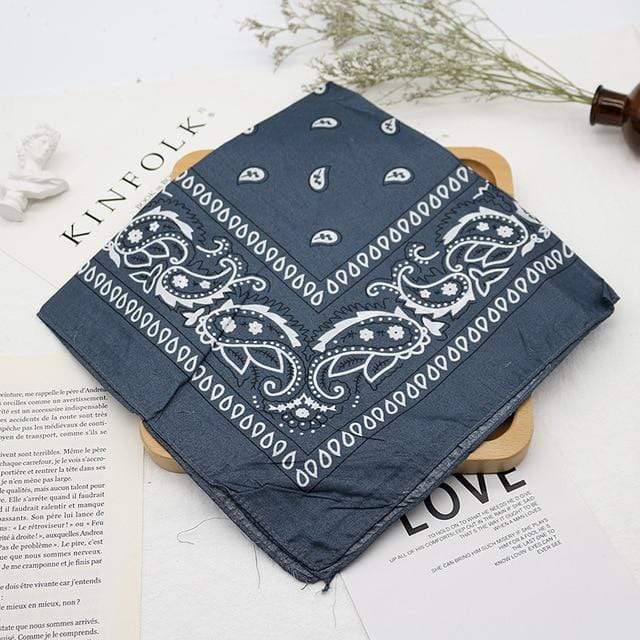 Bandana kerchief Unisex Hip Hop Black Hair Band Neck Scarf Sports Headwear Wrist Wraps Head Square Scarves Print Handkerchief JadeMoghul Inc. 