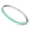 Bangle Bracelets TK743 Stainless Steel Bangle with Epoxy in Turquoise