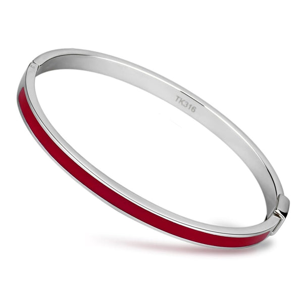 Bangle Bracelets TK744 Stainless Steel Bangle with Epoxy in Siam