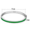 Bangle Bangle Bracelets TK745 Stainless Steel Bangle with Epoxy in Emerald Alamode Fashion Jewelry Outlet