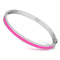 Bangle Bracelets TK747 Stainless Steel Bangle with Epoxy in Rose