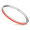 Bangle Bracelets TK748 Stainless Steel Bangle with Epoxy in Orange