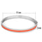 Bangle Bracelets TK748 Stainless Steel Bangle with Epoxy in Orange