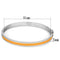 Bangle Bracelets TK749 Stainless Steel Bangle with Epoxy in Topaz