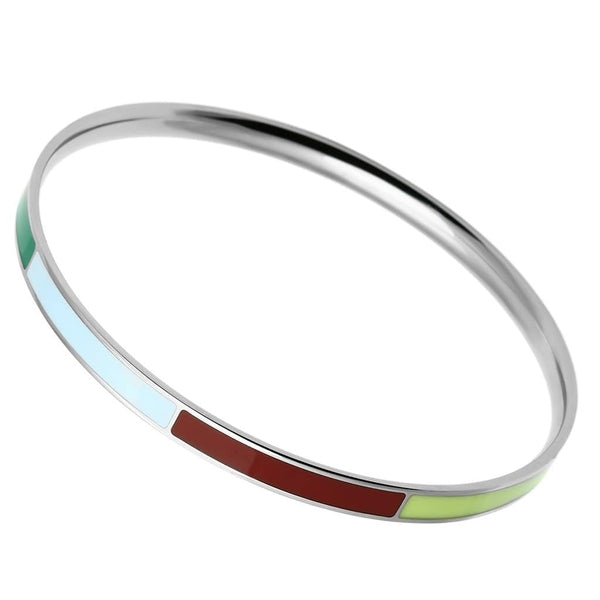 Bangle Bracelets TK783 Stainless Steel Bangle with Epoxy