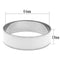 Bangle Bracelets TK784 Stainless Steel Bangle with Epoxy in White