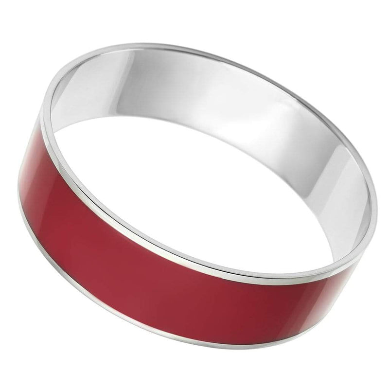 Bangle Bangle Bracelets TK785 Stainless Steel Bangle with Epoxy in Siam Alamode Fashion Jewelry Outlet