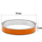 Bangle Bracelets TK788 Stainless Steel Bangle with Epoxy in Orange