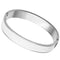 Bangle Bracelets TK789 Stainless Steel Bangle with Epoxy in White