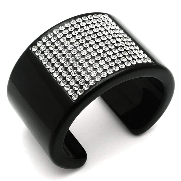 Bangle Bracelets VL025 Resin Bangle with Top Grade Crystal