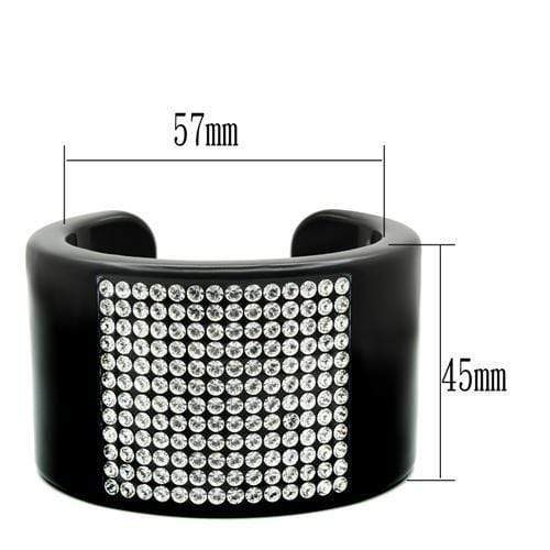 Bangle Bracelets VL025 Resin Bangle with Top Grade Crystal