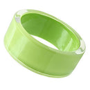 Bangle Bracelets VL041 Resin Bangle with Synthetic in Peridot