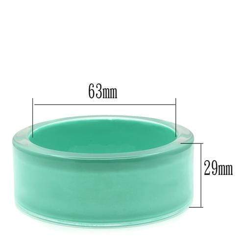 Bangle Bracelets VL044 Resin Bangle with Synthetic in Emerald