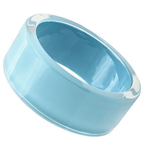 Bangle Bracelets VL045 Resin Bangle with Synthetic in Sea Blue