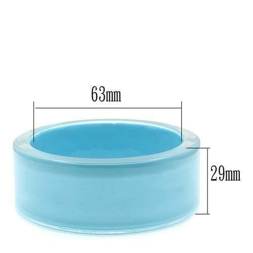 Bangle Bangle Bracelets VL045 Resin Bangle with Synthetic in Sea Blue Alamode Fashion Jewelry Outlet