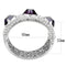 Bangle Charm Bracelets LO4330 Rhodium Brass Bangle with AAA Grade CZ