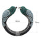 Bangle Charm Bracelets LO4332 Ruthenium Brass Bangle with Top Grade Crystal