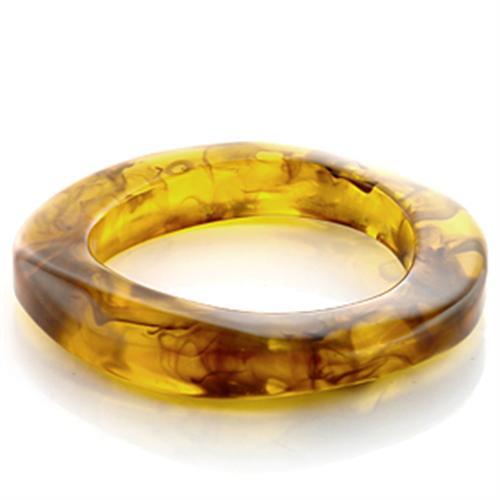 Bangle Charm Bracelets LO753 Plastic Bangle with Synthetic in Amber