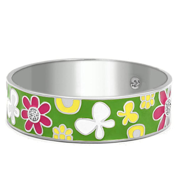 Bangle Charm Bracelets TK287 Stainless Steel Bangle with Epoxy