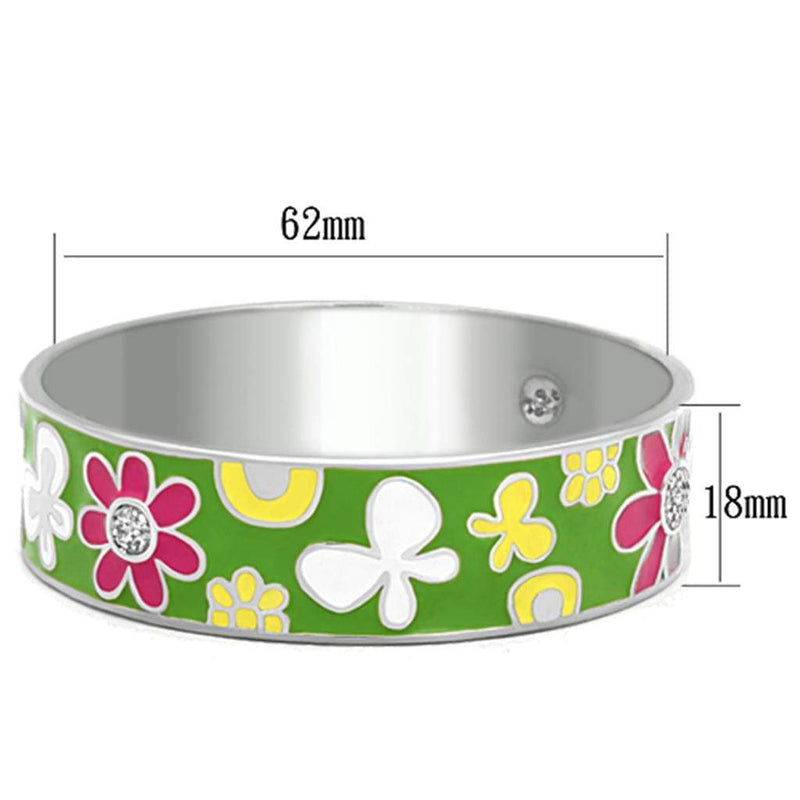 Bangle Charm Bracelets TK287 Stainless Steel Bangle with Epoxy