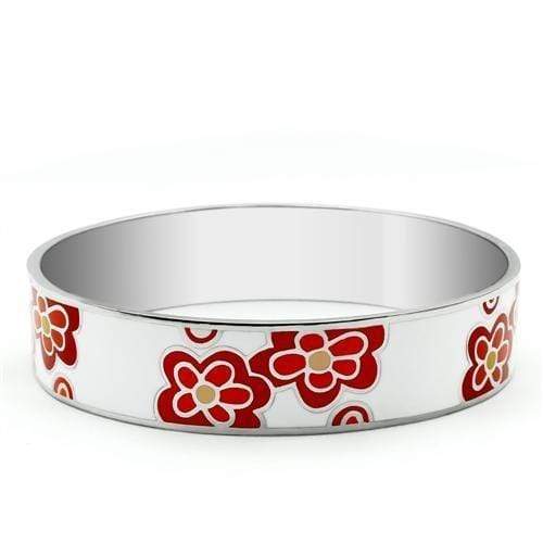 Bangle Charm Bracelets TK288 Stainless Steel Bangle with Epoxy in No Stone