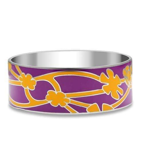 Bangle Charm Bracelets TK290 Stainless Steel Bangle with Epoxy in No Stone