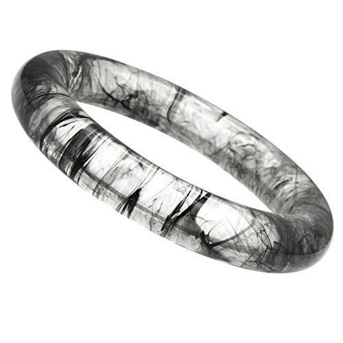 Bangles VL050 Resin Bangle in Jet