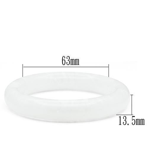 Bangles VL053 Resin Bangle in White