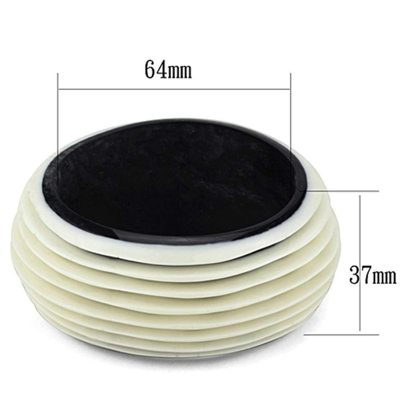 Bangles VL129 Resin Bangle in White