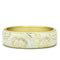 Gold Bangle Bracelet LO2131 Flash Gold White Metal Bangle with Crystal