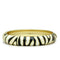 Gold Bangle Bracelet LO2152 Flash Gold White Metal Bangle with Epoxy in No Stone