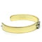 Gold Bangle Bracelet LO2579 Gold+Rhodium White Metal Bangle with Crystal