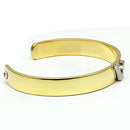 Gold Bangle Bracelet LO2591 Gold+Rhodium White Metal Bangle with Crystal