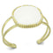 Gold Bangle Bracelet LO3664 Gold & Brush Brass Bangle with Synthetic