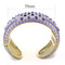 Gold Bangle Bracelet LO4271 Gold Brass Bangle with Top Grade Crystal