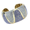Gold Bangle Bracelet LO4276 Gold Brass Bangle with Top Grade Crystal