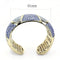 Gold Bangle Bracelet LO4276 Gold Brass Bangle with Top Grade Crystal