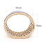 Gold Bangle Bracelet LO4279 Rose Gold+e-coating Brass Bangle with Crystal