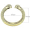 Gold Bangle Bracelet LO4295 Flash Gold Brass Bangle with Top Grade Crystal