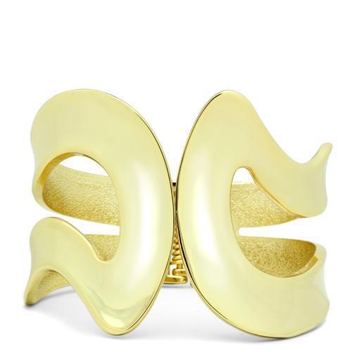 Gold Bangles Design LO2124 Flash Gold White Metal Bangle