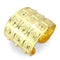 Gold Bangles LO4297 Matte Gold & Gold Brass Bangle