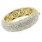 Gold Bangles LO4301 Flash Gold Brass Bangle with Top Grade Crystal