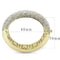 Gold Bangles LO4301 Flash Gold Brass Bangle with Top Grade Crystal