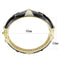 Gold Bangles LO4309 Gold Brass Bangle with Top Grade Crystal